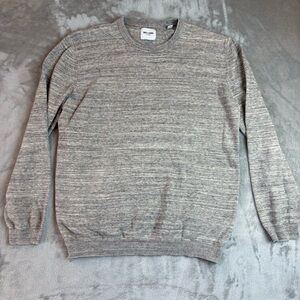 Only & Sons Striated Gray Relaxed Sweatshirt Mn’s Sz L
